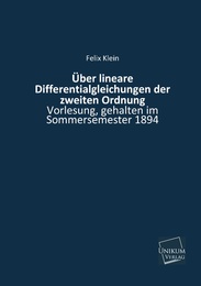 Über lineare Differentialgleichungen der zweiten Ordnung - Cover