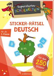 Superstarke Schulhelden - Sticker-Rätsel Deutsch - Cover