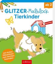 Glitzer-Malblock Tierkinder
