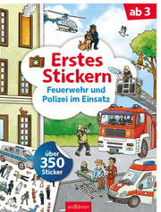 Erstes Stickern - Feuerwehr und Polizei im Einsatz - Cover