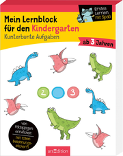 Mein Lernblock für den Kindergarten - Kunterbunte Aufgaben - Cover