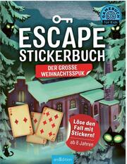 Escape-Stickerbuch - Der große Weihnachtsspuk - Cover