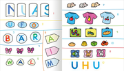 Lernraupe - Erstes Stickerheft - Buchstaben und Wörter - Abbildung 5