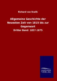 Allgemeine Geschichte der Neuesten Zeit von 1815 bis zur Gegenwart - Cover