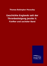 Geschichte Englands seit der Thronbesteigung Jacobs II. - Cover