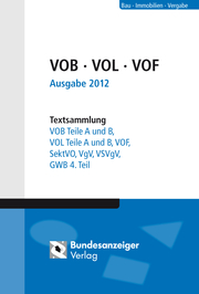 VOB, VOL, VOF - Ausgabe 2012