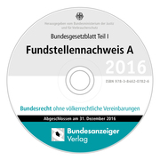 BGBL Fundstellennachweis A 2016 CD-ROM