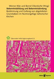 Bekenntnisbildung und Bekenntnisbindung - Cover