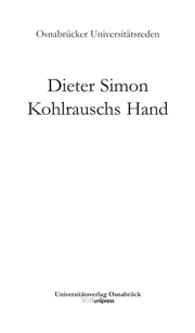Kohlrauschs Hand - Cover