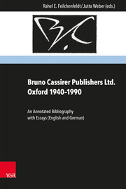 Bruno Cassirer Publishers Ltd. Oxford 1940-1990 - Cover