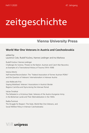 World War One Veterans in Austria and Czechoslovakia - Cover