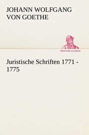 Juristische Schriften 1771 - 1775 - Cover