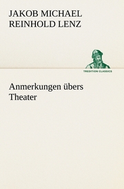 Anmerkungen übers Theater - Cover