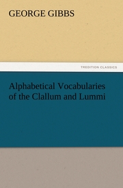 Alphabetical Vocabularies of the Clallum and Lummi - Cover