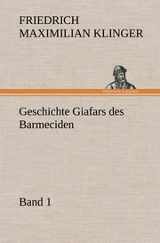 Geschichte Giafars des Barmeciden - Band 1 - Cover
