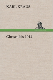 Glossen bis 1914 - Cover