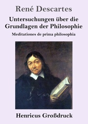 Untersuchungen über die Grundlagen der Philosophie (Großdruck)