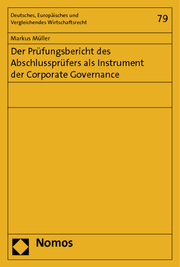Der Prüfungsbericht des Abschlussprüfers als Instrument der Corporate Governance - Cover