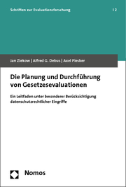 Planung und Durchführung von Gesetzesevaluationen - Cover