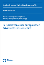 Perspektiven einer europäischen Privatrechtswissenschaft - Cover