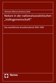 Notare in der nationalsozialistischen 'Volksgemeinschaft' - Cover