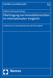 Übertragung von Immobilienrechten im internationalen Vergleich - Cover