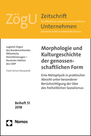 Morphologie und Kulturgeschichte der genossenschaftlichen Form - Cover