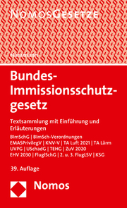 Bundes-Immissionsschutzgesetz - Cover