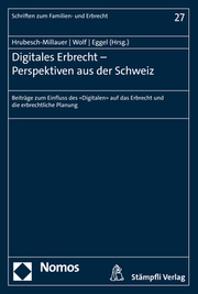 Digitales Erbrecht - Perspektiven aus der Schweiz - Cover