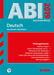 Abi - auf einen Blick! Deutsch Nordrhein-Westfalen 2019 - Cover