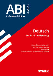 STARK Abi - auf einen Blick! Deutsch Berlin/Brandenburg 2023 - Cover