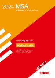 STARK Lösungen zu Original-Prüfungen und Training MSA 2024 - Mathematik - Schleswig-Holstein