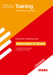 STARK Lösungen zu Original-Prüfungen und Training Abschlussprüfung Realschule 2024 - Mathematik - Niedersachsen - Cover