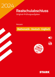 STARK Original-Prüfungen Realschulabschluss 2024 - Mathematik, Deutsch, Englisch - Hessen - Cover