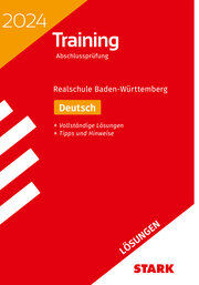 STARK Lösungen zu Training Abschlussprüfung Realschule 2024 - Deutsch - Baden-Württemberg - Cover