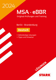 STARK Lösungen zu Original-Prüfungen und Training MSA/eBBR 2024 - Deutsch - Berlin/Brandenburg
