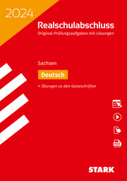STARK Original-Prüfungen Realschulabschluss 2024 - Deutsch - Sachsen - Cover