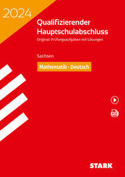 STARK Qualifizierender Hauptschulabschluss 2024 - Mathematik, Deutsch - Sachsen - Cover