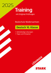 STARK Lösungen zu Original-Prüfungen und Training Abschlussprüfung Realschule 2025 - Deutsch - Niedersachsen - Cover