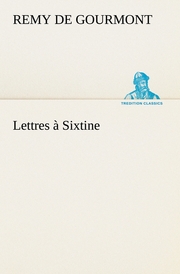 Lettres à Sixtine - Cover