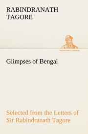 Glimpses of Bengal Selected from the Letters of Sir Rabindranath Tagore - Cover