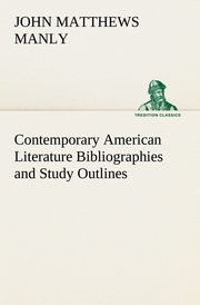 Contemporary American Literature Bibliographies and Study Outlines - Cover