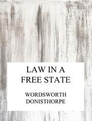 Law in a free state - Cover