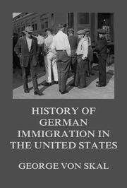 History Of German Immigration In The United States - Cover