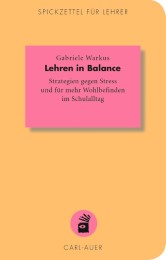 Lehren in Balance - Cover