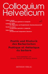 Poetik und Rhetorik des Barbarischen/Poétique et rhétorique du barbare - Cover
