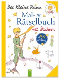 Der Kleine Prinz - Mal- & Rätselbuch mit Stickern - Cover