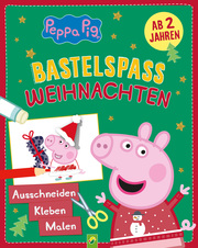 Peppa Pig Bastelspass Weihnachten: Ausschneiden, Kleben, Malen - Cover