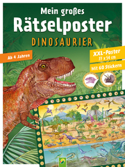 Mein großes Rätselposter Dinosaurier - Cover