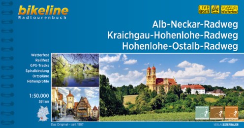 Alb-Neckar-Weg - Kraichgau-Hohenlohe-Radweg - Hohenlohe-Ostalb-Weg